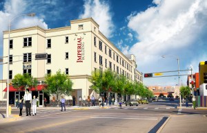 Imperial Building: Perspective from 3rd Street